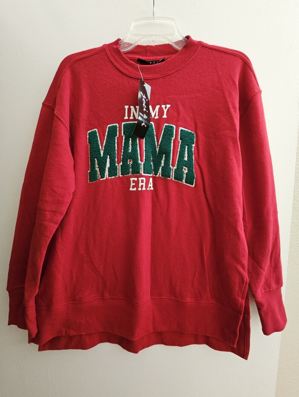 Red 'In My Mama Era' Crewneck Sweatshirt